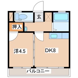 郡山駅 バス9分  深沢下車：停歩1分 1階の物件間取画像